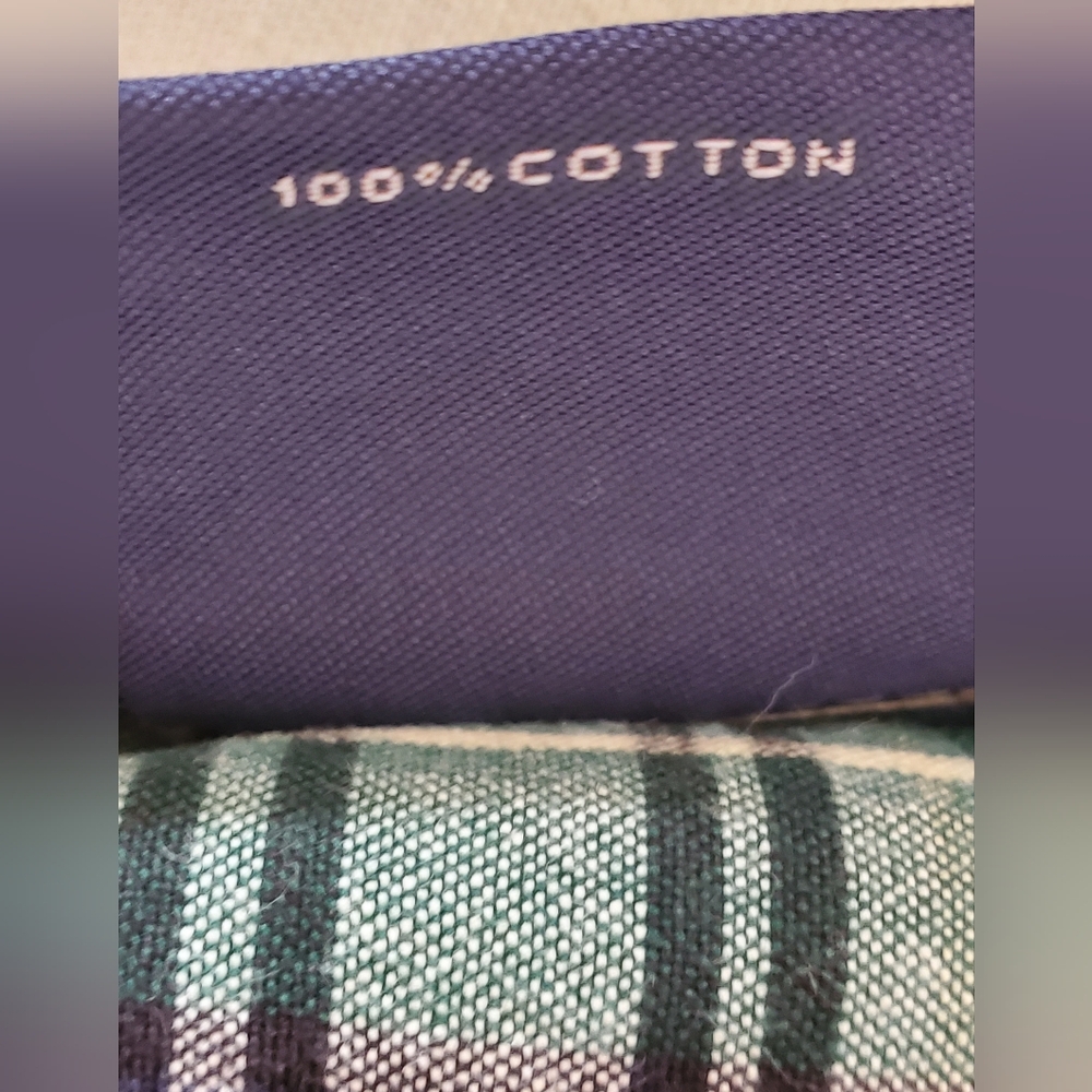 Lands' End Shorts Canvas Plaid Chino Multicolor Preppy Cotton Vacation Ready - Picture 7 of 14